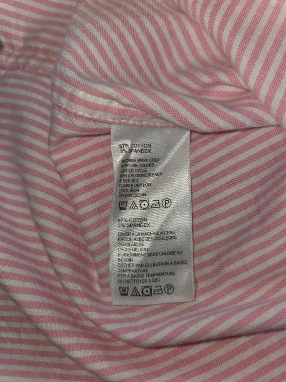 Tommy Bahama Pink Striped Long Sleeve Button-Down Shirt Medium - Picture 6 of 8